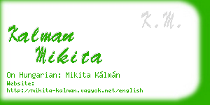 kalman mikita business card
