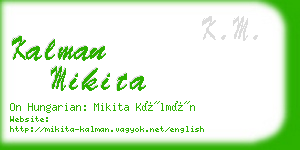 kalman mikita business card